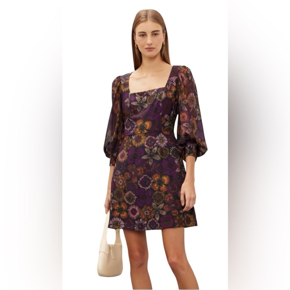 Slate & Willow Dark Florals Mini Dress Size 0